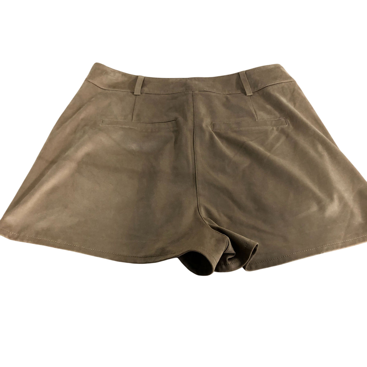 River Island Women's Brown Suede Effect Shorts Size 12 Classic Style