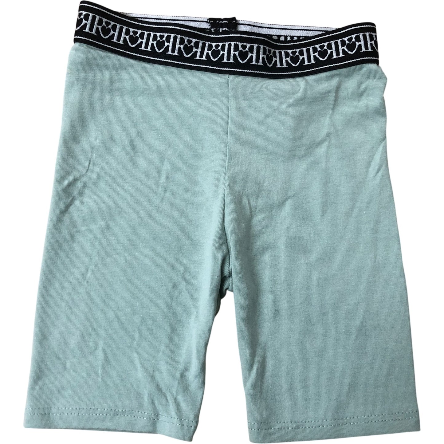 River Island Kids Stretch Shorts Size UK2-3Y Green Cotton Blend Casual Wear
