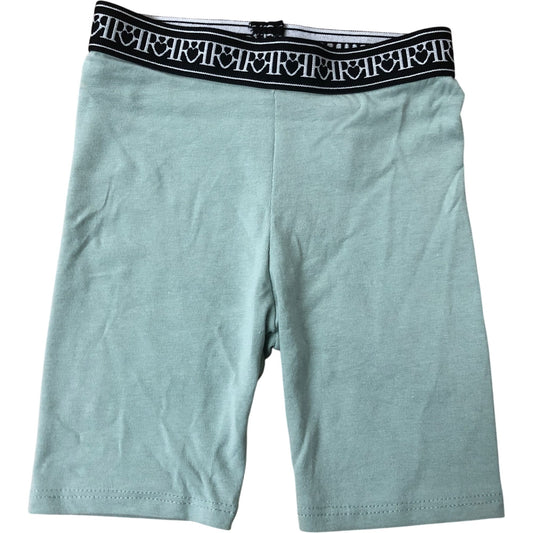 River Island Kids Stretch Shorts Size UK2-3Y Green Cotton Blend Casual Wear