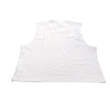 River Island Women's White Sleeveless Top XXL Cotton Casual Fashion Layering