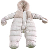 Pink Padded Snowsuit 3-6 Months Warm Fleece Hooded