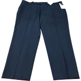 River Island Men's Trousers Navy Blue Stretch Material