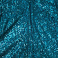 Sequin Blouse UK16 Women's V Neck Green Party Top 100 Percent Polyester