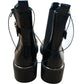 Chunky Heel Chelsea Boots UK Size 7 Women's Black Glossy Finish