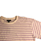 Women's Boxy Fit Over Sized Purple Striped T-Shirt