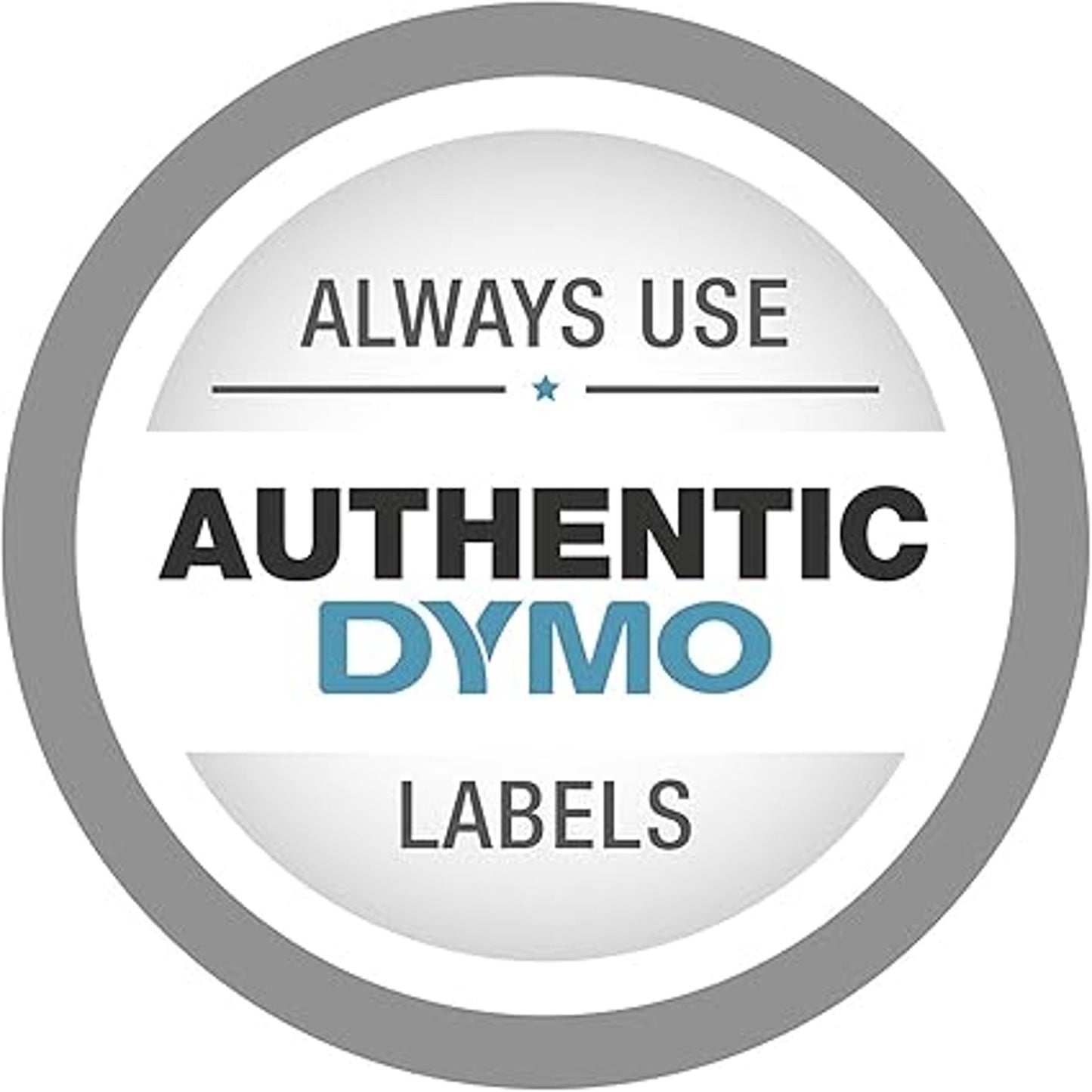 DYMO D1 Label Tapes 12mm 5 Pack Standard Label White Background Blue Text