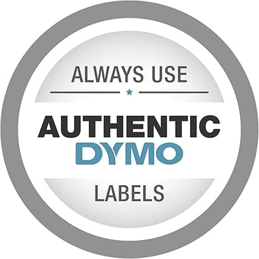 DYMO D1 Label Tapes 12mm 5 Pack Standard Label White Background Blue Text