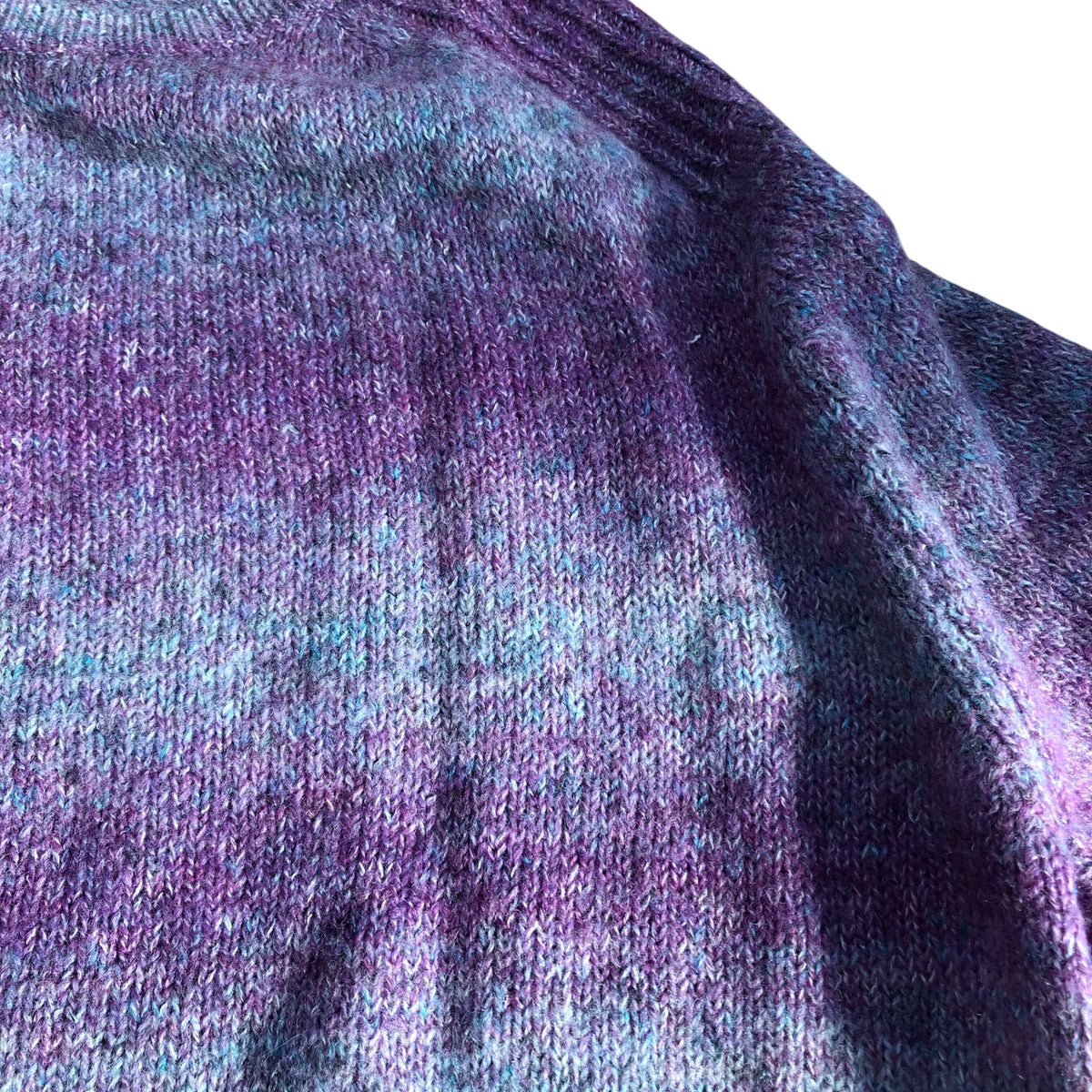 Women's Long Sleeved Sweater UK Size 24 Purple Multi Colour Knit