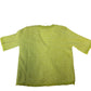River Island Size 6 Women's Lemon Green Short Sleeve Button Cardigan