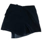 River Island Black Velvet Wrap Shorts UK10 Women's Casual Stylish Trendy
