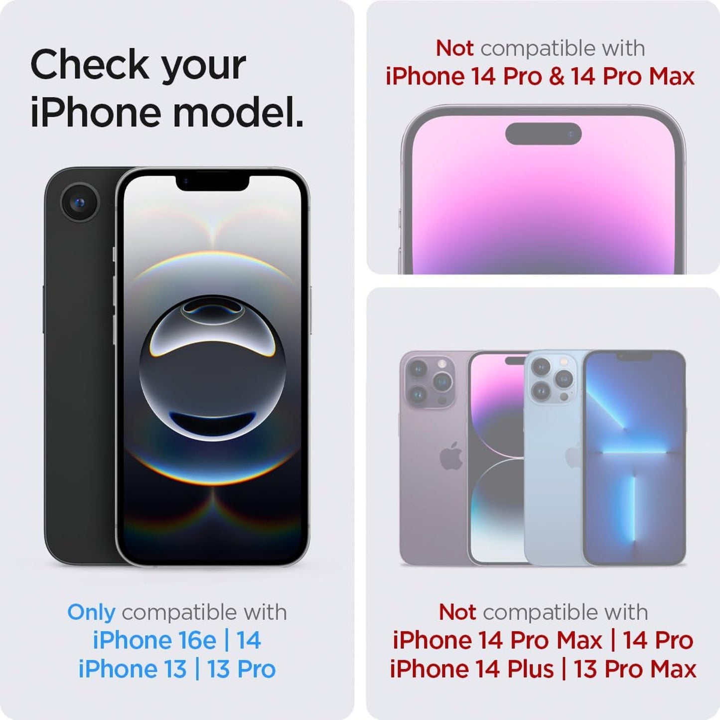 Spigen Glastr EZ Fit Screen Protector for iPhone 13 13 Pro 2 Pack Easy Install