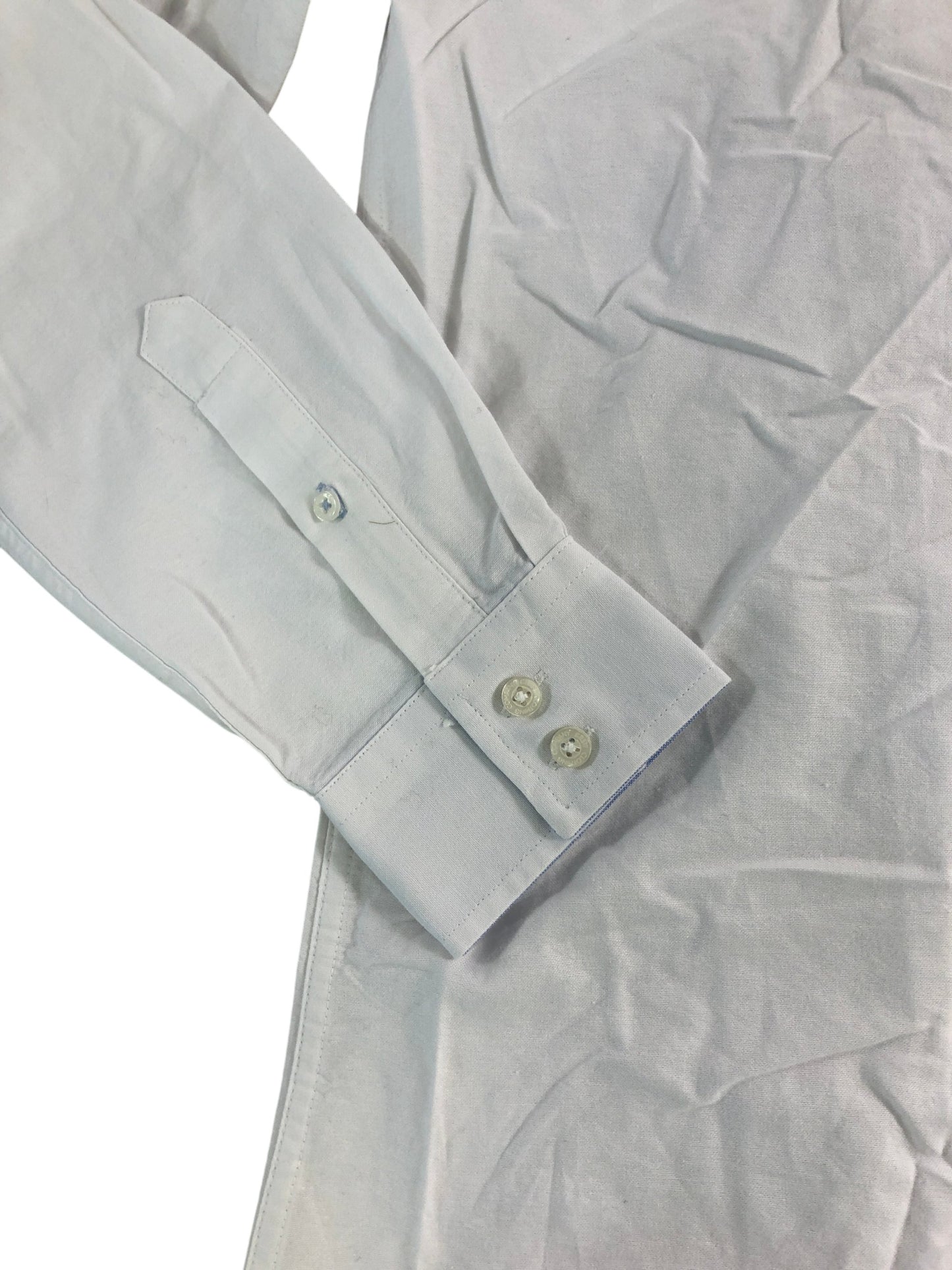 Branded Slim Fit White Shirt Size L Men's Cotton Smart Casual