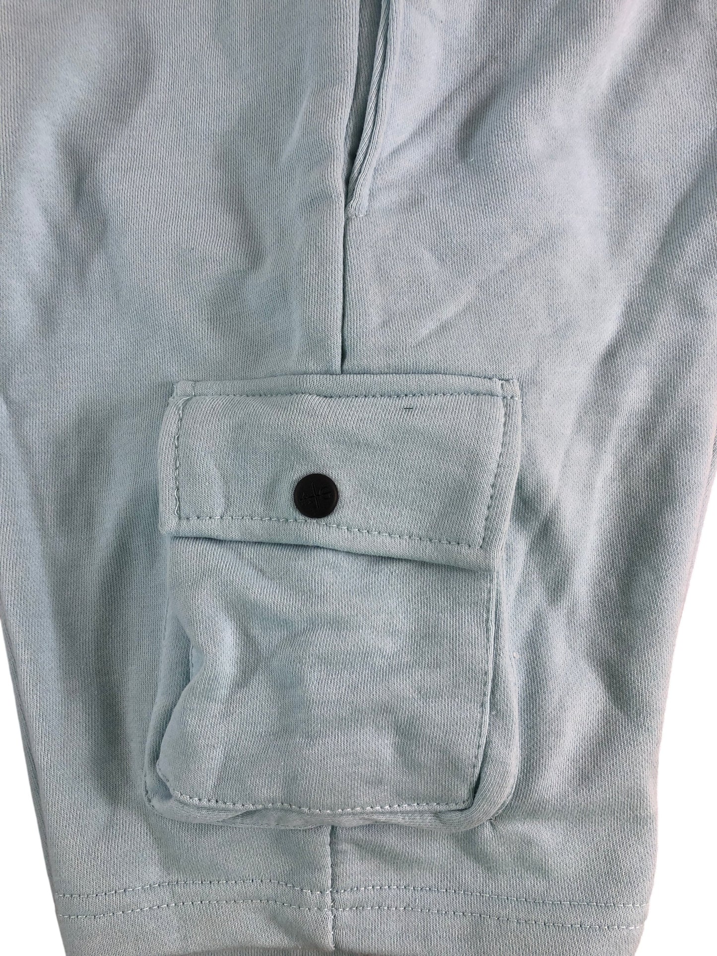 AVANT GARDE Cargo Shorts Size M Men's Light Blue Cotton Adjustable Waist