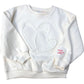 Kids White Heart Sweatshirt Size 6-7 Years