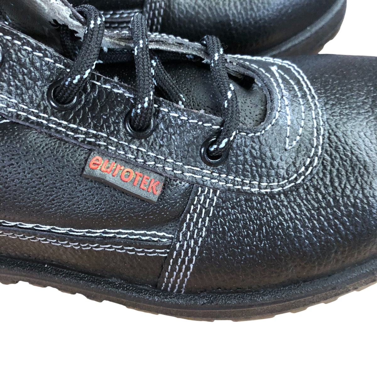 RNS Safety Boots Eurotek Work Footwear Steel Toe Black Size UK 8