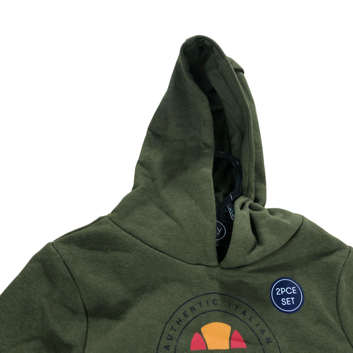 Ellesse 2 Piece Set Hooded Sweatshirt And Joggers Size 2-3Y Olive Green