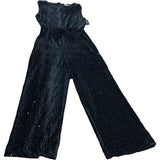 Zara Black Velvet Sequin Jumpsuit 8-9 Years