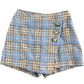 River Island Blue Rose Check Shorts UK7-8 Girls Lightweight Summer Style