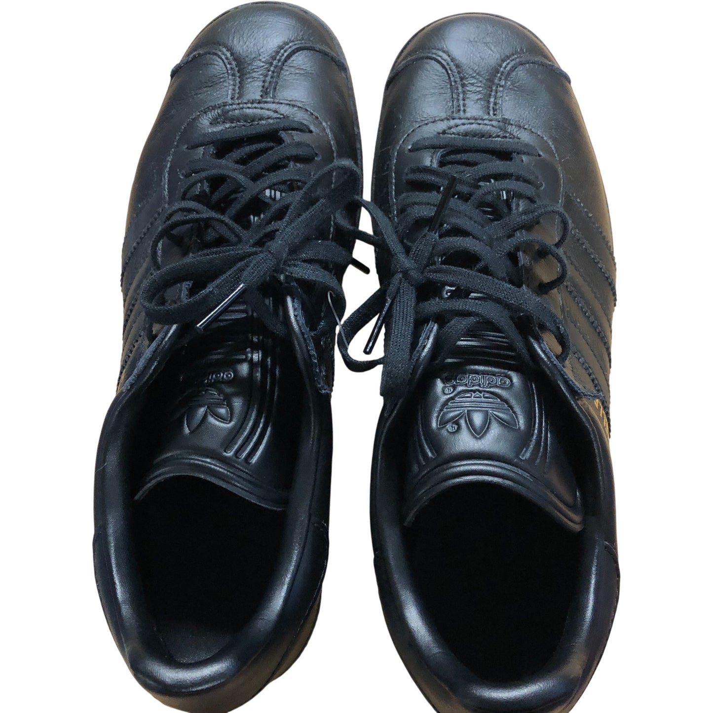 Adidas Gazelle Black Trainers Size UK8  Men's Leather Casual Shoes