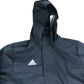 Adidas Boys Black Jacket Size 13-14 Years Waterproof Zipped Hooded
