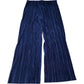 River Island Wide Leg Pleated Trousers Navy