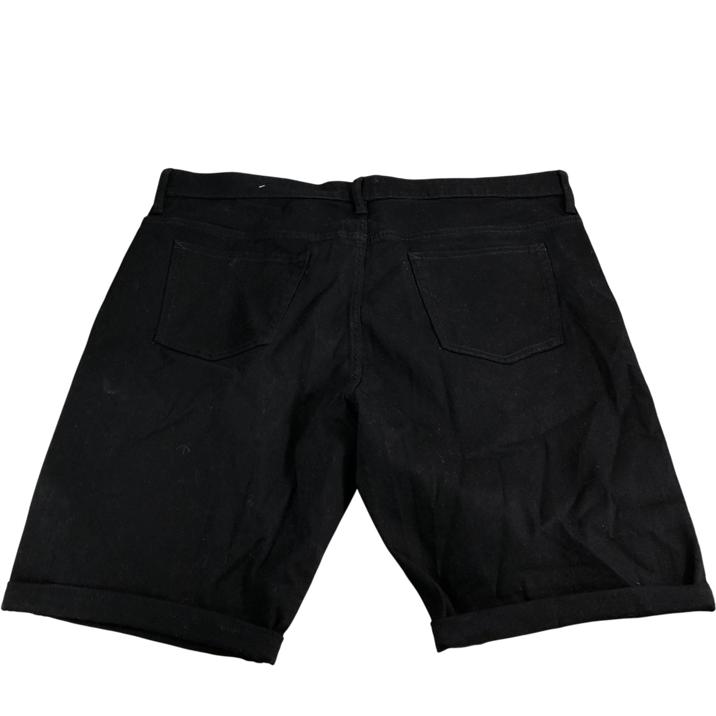 River Island Slim Fit W40 Men's Black Casual Shorts Stretch Denim