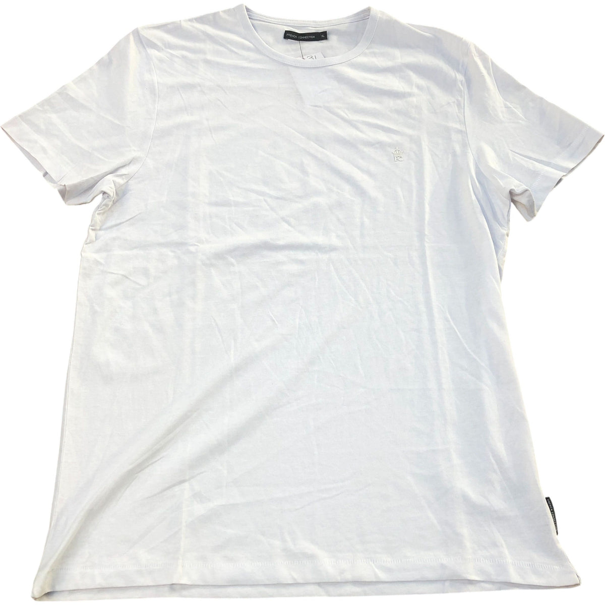 French Connection White T-Shirt Size XL