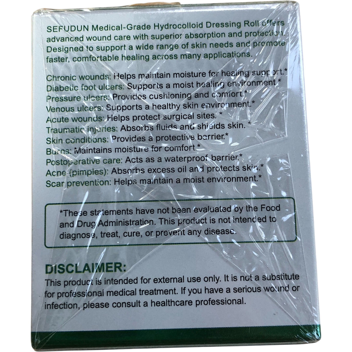 New Hydrocolloid Dressing Roll Medical Grade Advanced Wound Care 50mm x 2m
