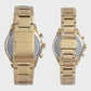 Fossil Modern Courier Watch Gift Set - Gold Band Black Dial