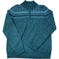 Weird Fish M Quarter Zip Neck Wool Blend Sweater Larner Green Size M