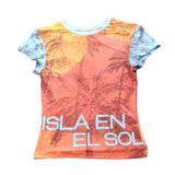 River Island Isla En El Sol T-Shirt UK XS Women's Summer Graphic Top