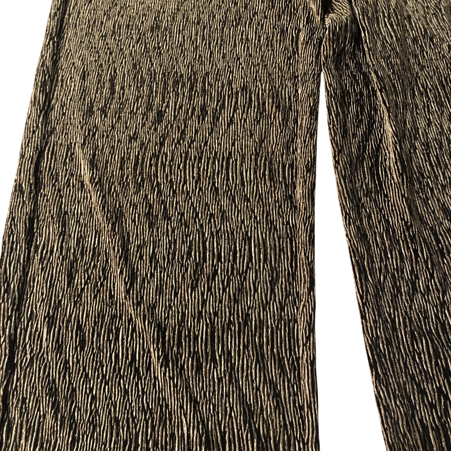 Women's Trousers Bronze Striped Stretchy Fabric Casual Wear 12 Regular