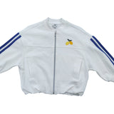 River Island Embroidered Lemon White Track Jacket Size 5-6 Years Kids