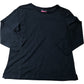 Crew Clothing Company Top Size 12 Women's Long Sleeve Navy Cotton Fashion