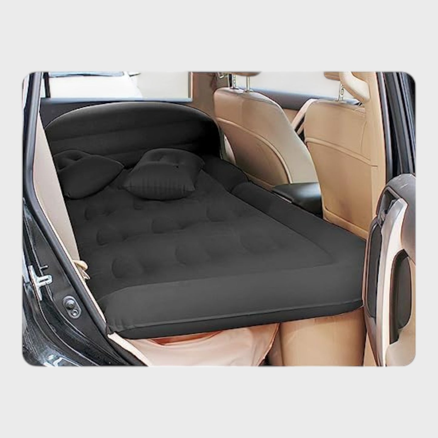Inflatable Car SUV Air Mattress with Pump & Two Cushions