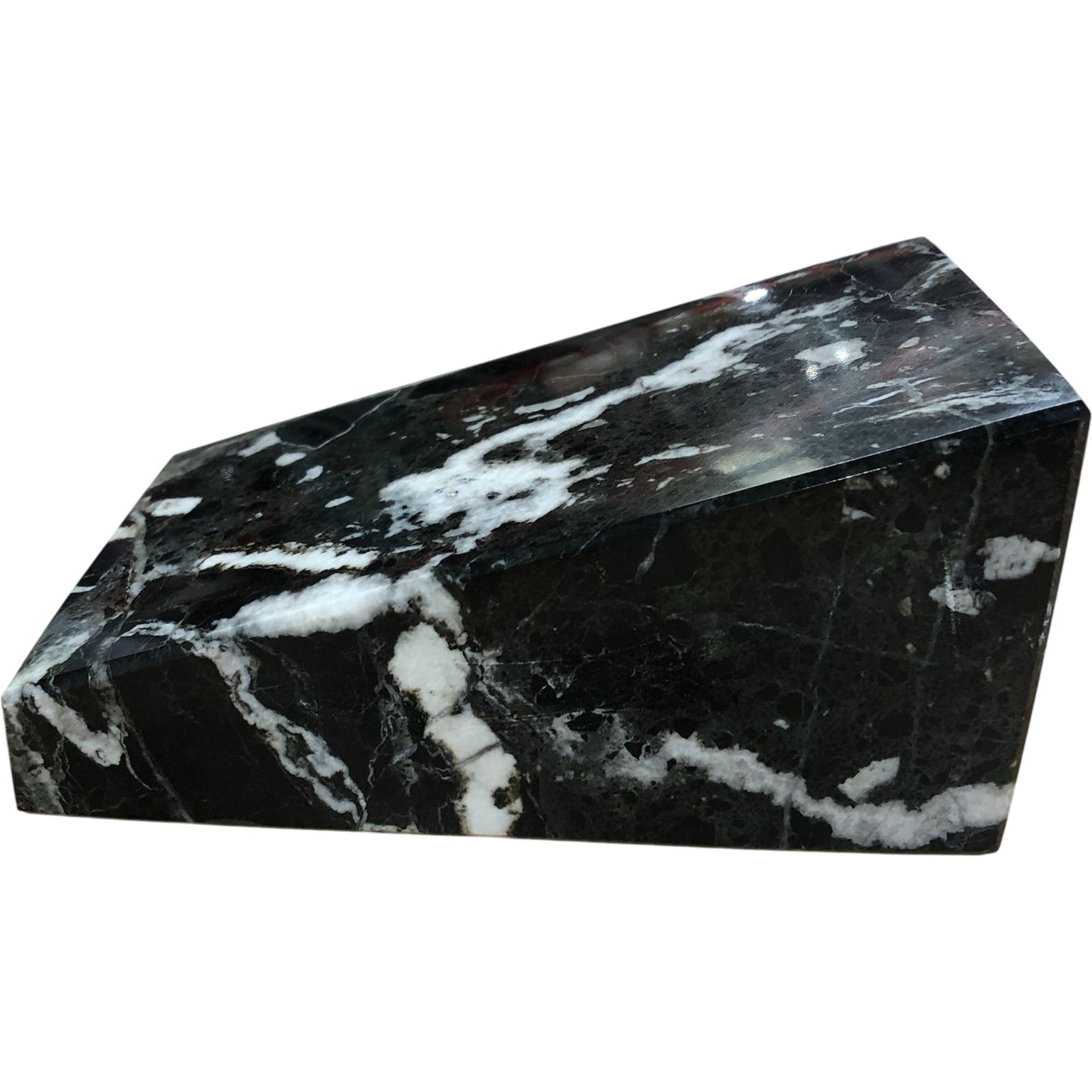 Stylish Black and White Marble Bookends Home Decor Classic Decorative Accessory