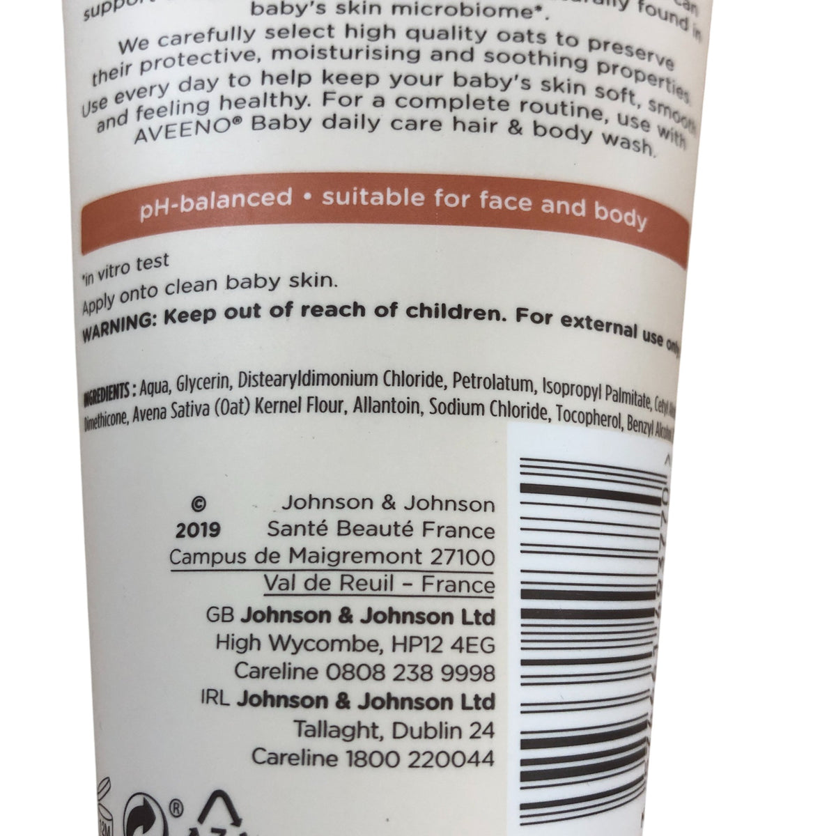 Aveeno Baby Daily Care Moisturising Lotion 150ml For Sensitive Skin