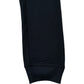 Black Elastic Waist Drawstring Joggers Cuffed Hem Size M