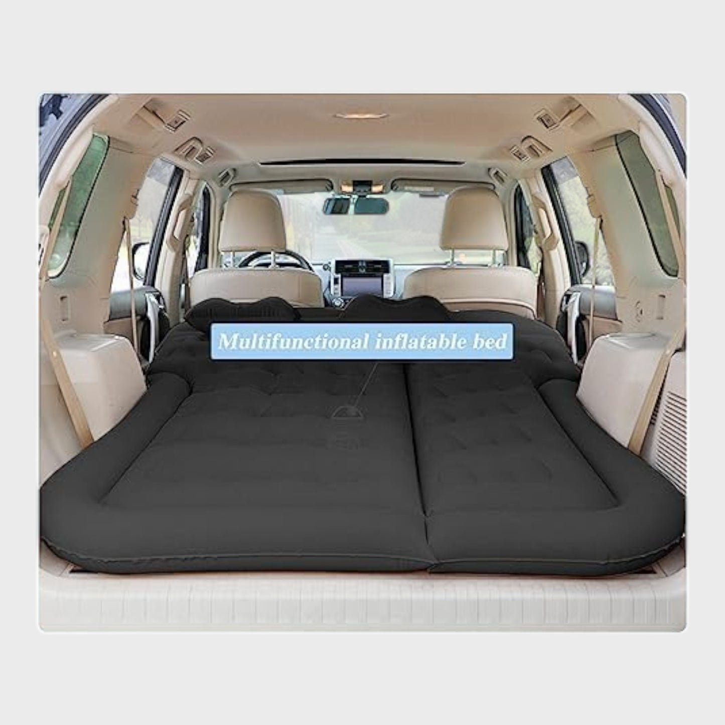 Inflatable Car SUV Air Mattress with Pump & Two Cushions
