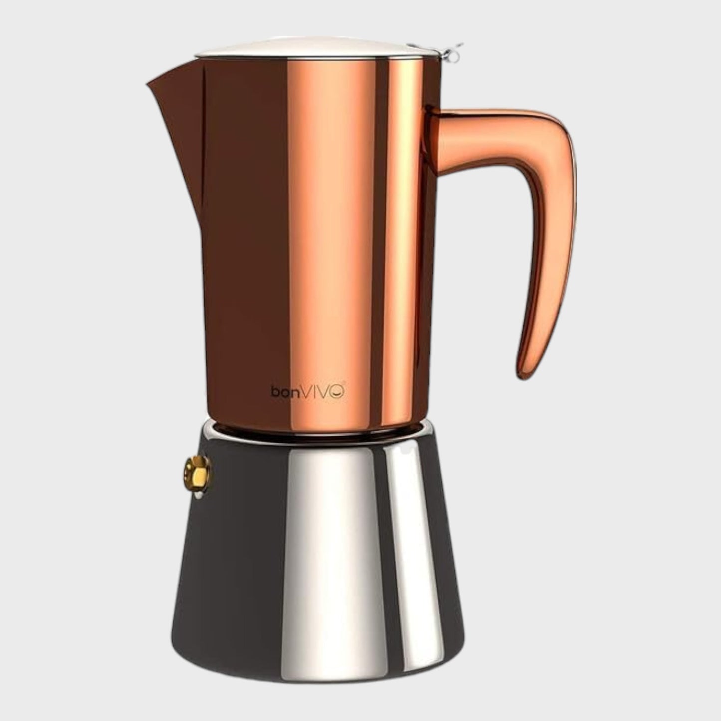 Bon Vivo Moka Pot Espresso Maker - 300ml - Copper Finish