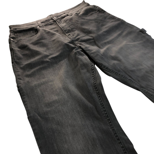 Avant Garde Cargo Trousers Men's Casual Straight Leg Grey Denim Medium 32W 30L
