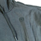 Crop Hoodie Women Green Cotton Blend Pullover Casual Wear UK14