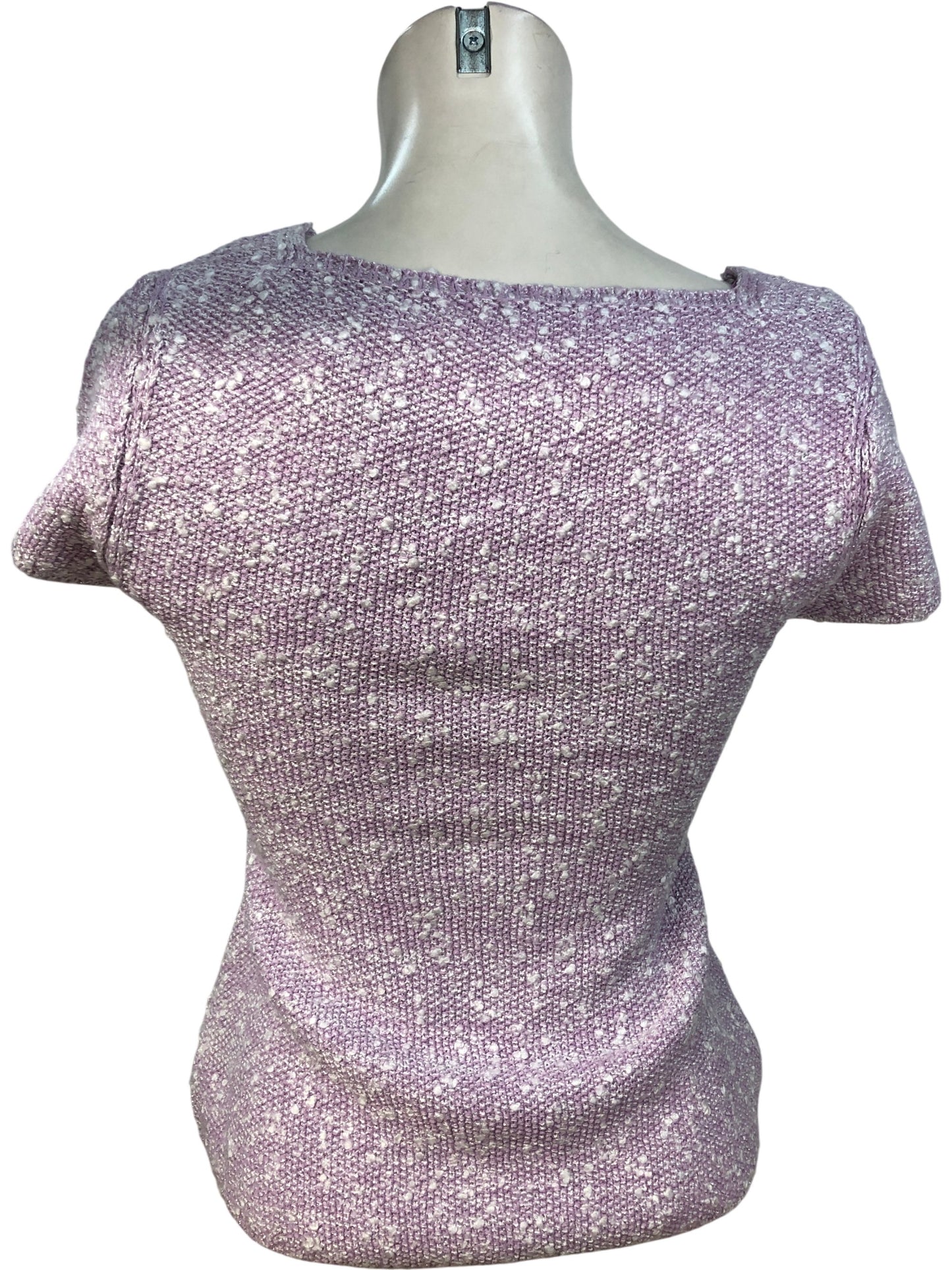 River Island Purple Light Cardigan XS Women's Short Sleeves Buttoned Top