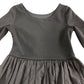 River Island Black Long Sleeve Dress 7-8 Years Girls Balloon Hem