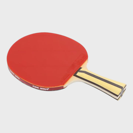 DHS 4002 Shakehand Grip Table Tennis Racket with Hurricane Rubber Carry Case