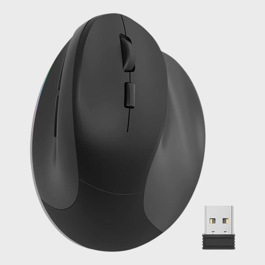 Black Ergonomic Wireless Mouse