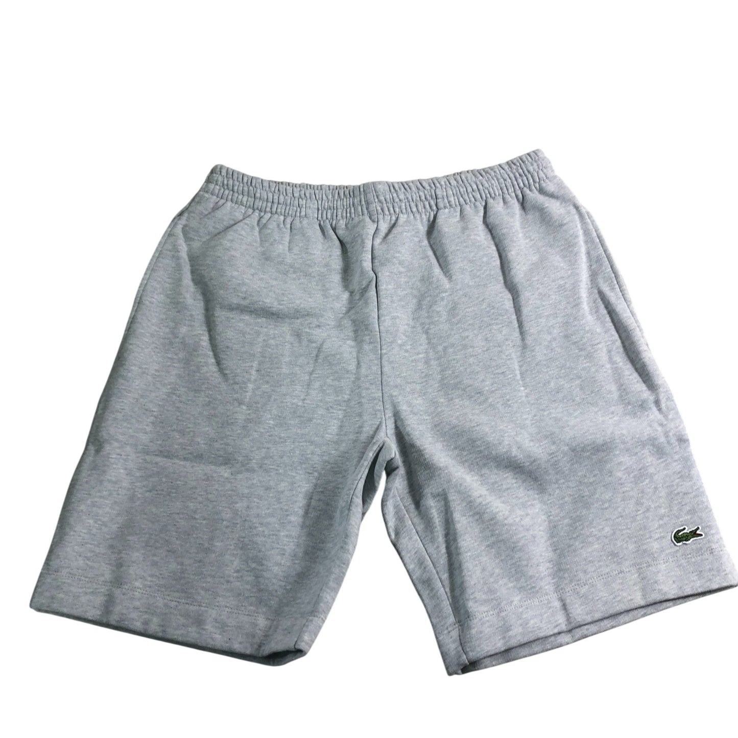 Lacoste Grey Athletic Shorts Men's Elastic Waist Lightweight Size Large