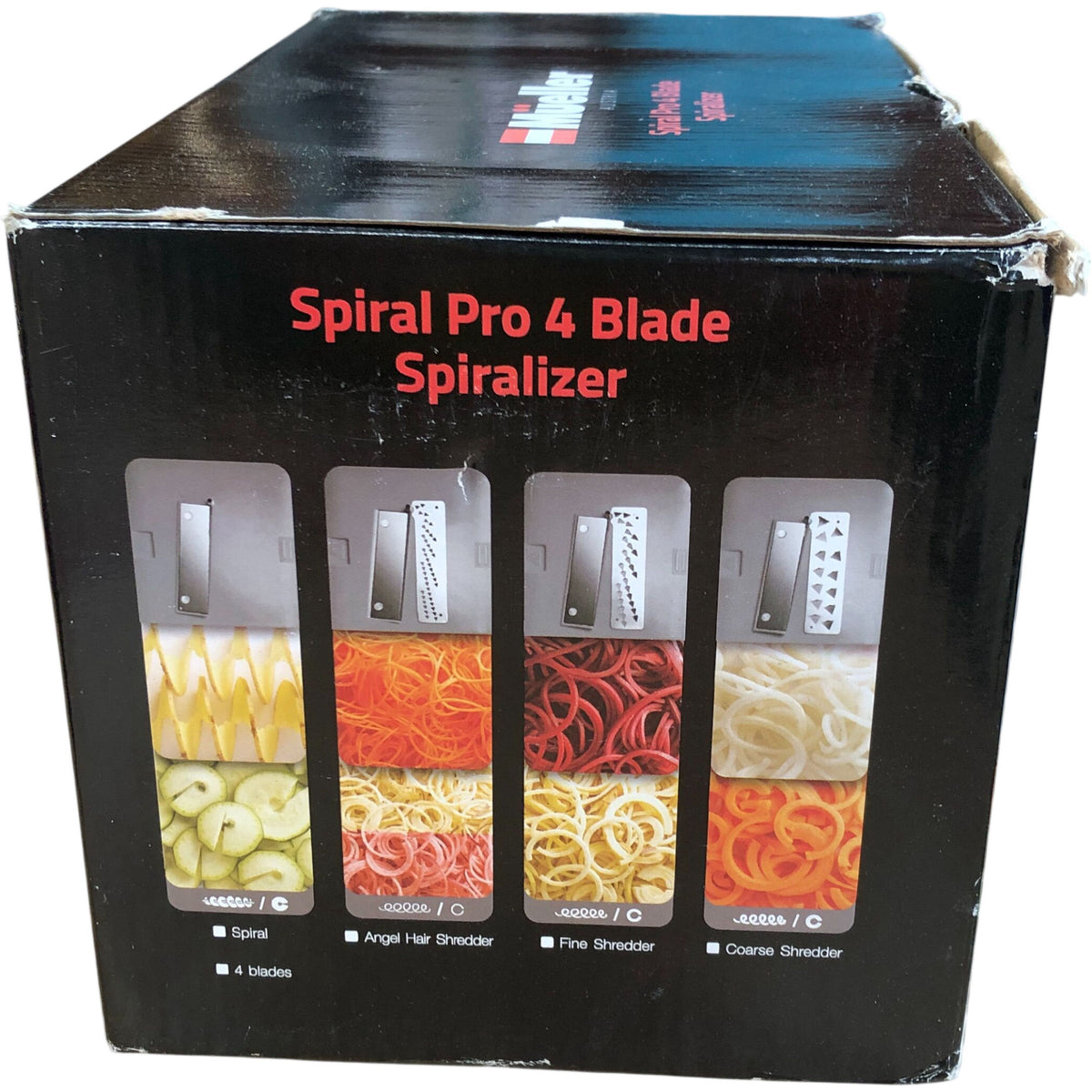 Mueller Spiral Pro 4 Blade Spiralizer Easy Assembly Safe Storage