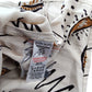 River Island Women's Casual Shirt UK10 Cream Viscose Printed Design Long Sleeve