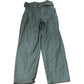 River Island Green Trousers UK14 Women's High Waisted Belted Casual Style